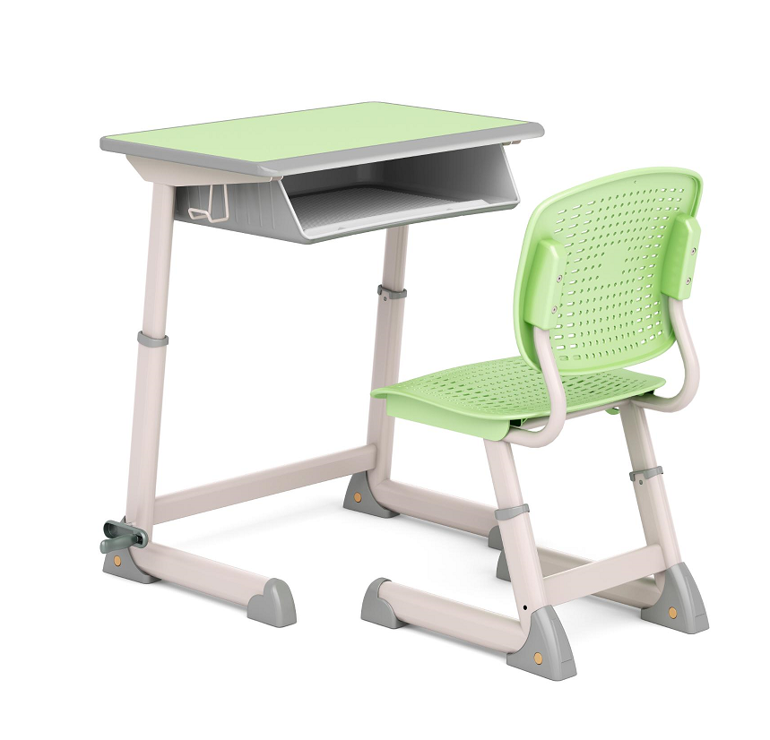 Student desks and chairs