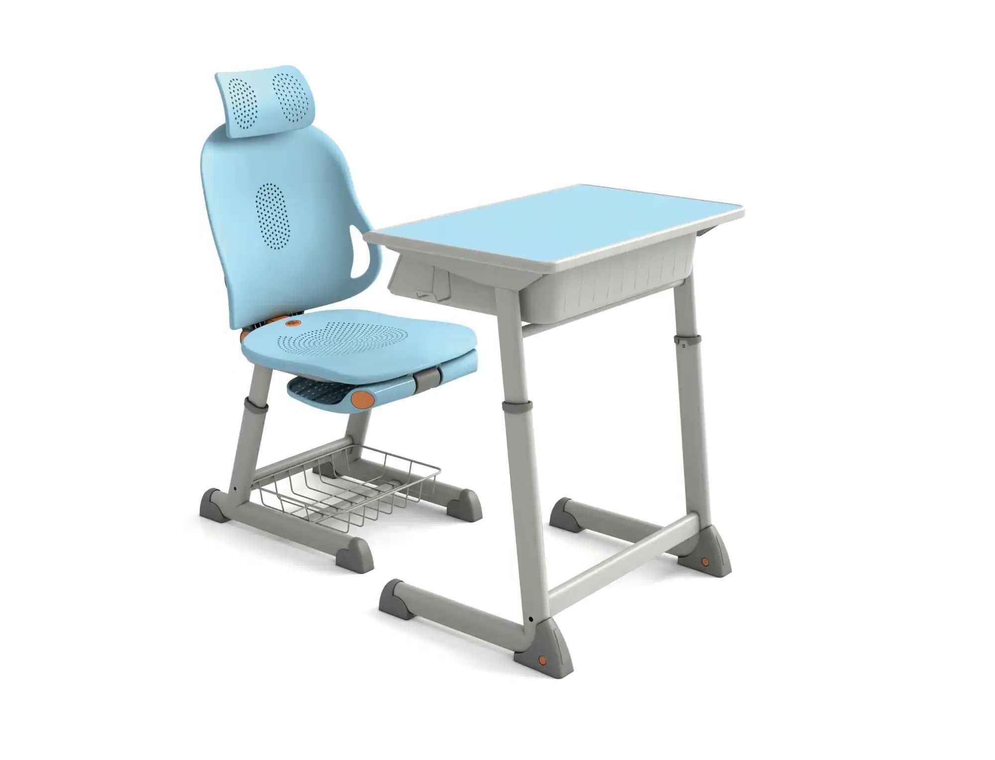 Student desks and chairs