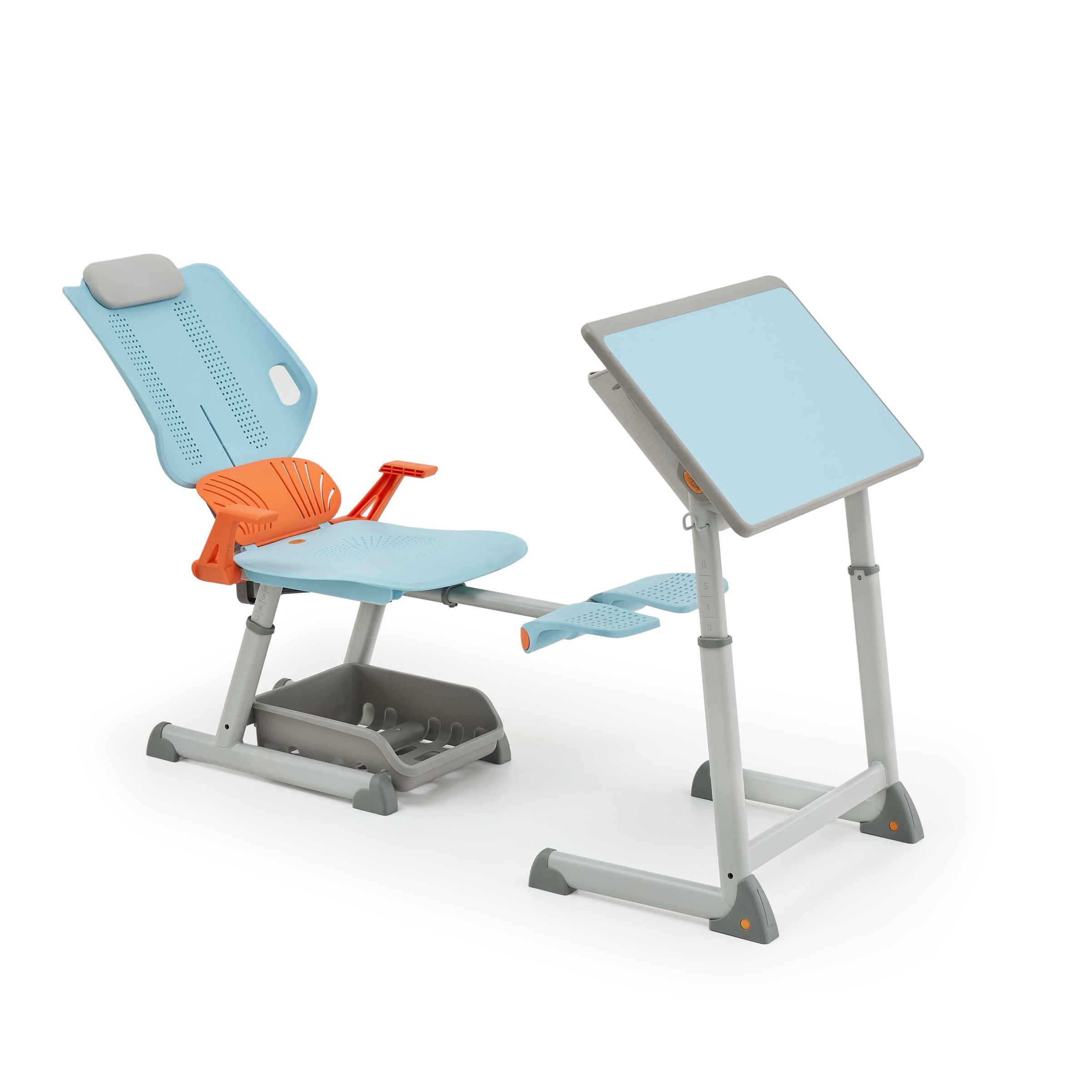 Student desks and chairs