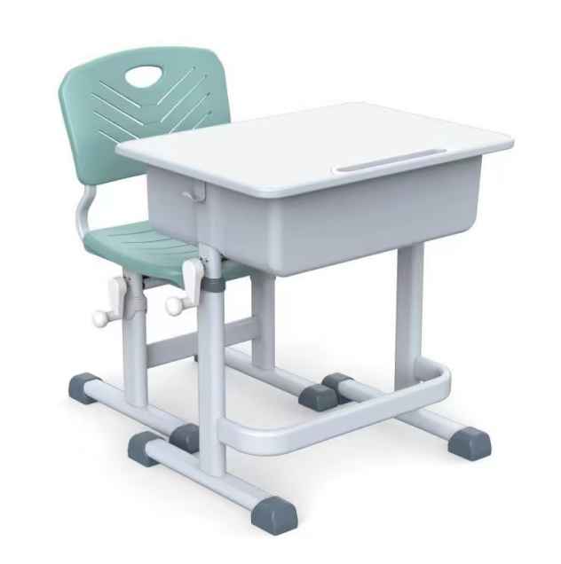Student desks and chairs 