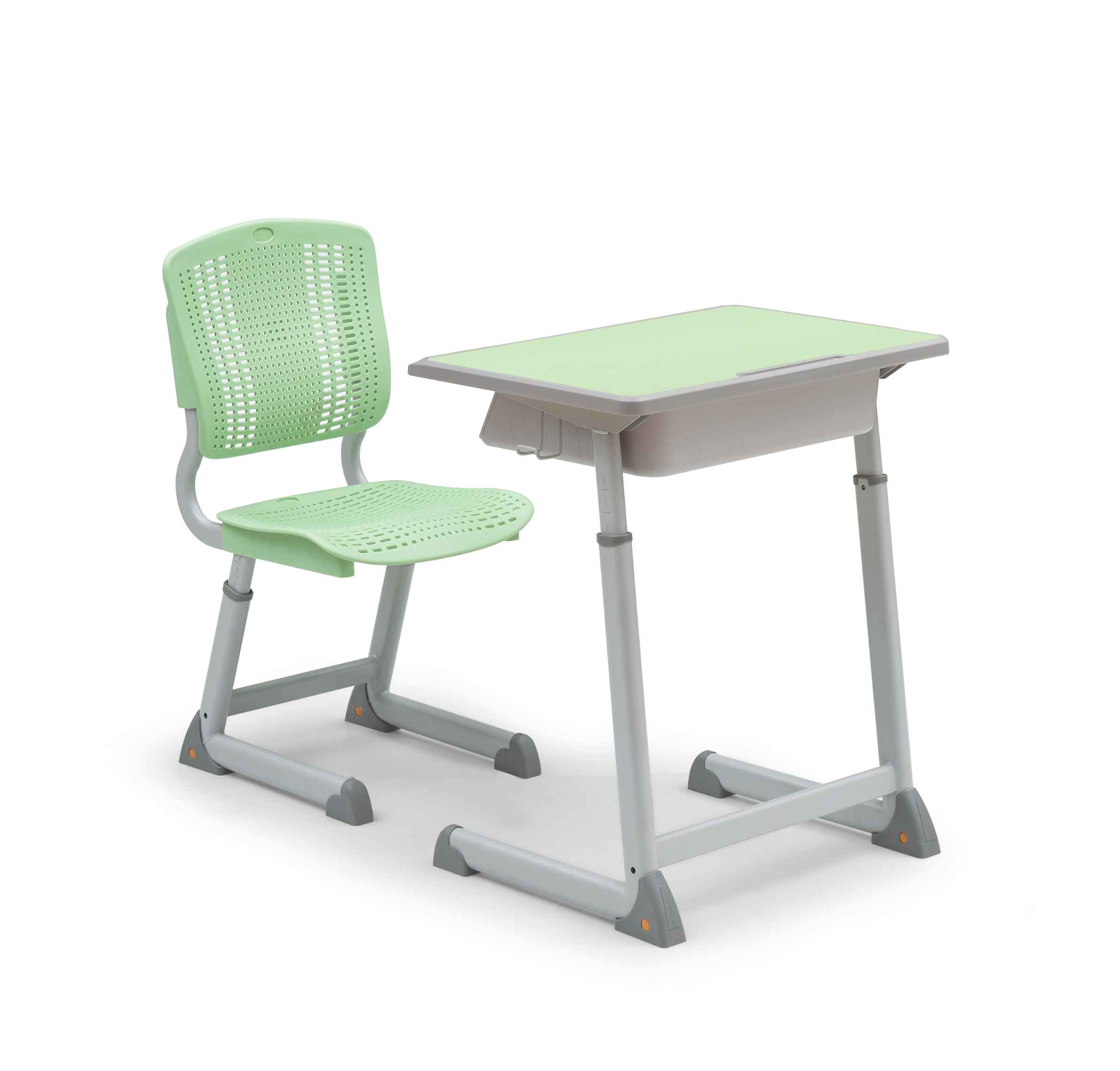 Student desks and chairs